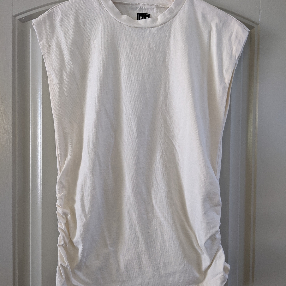 White Maternity Tank Top